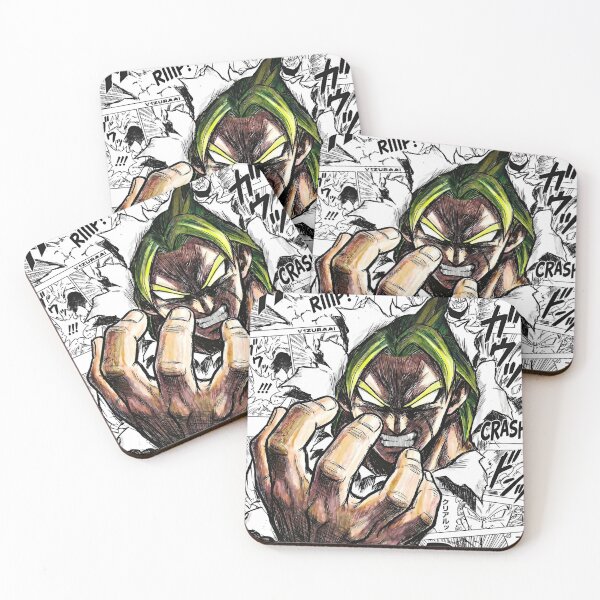 Item preview, Legendary Super Saiyan Broly Manga Collage Art | Dragon Ball Z Anime Warrior Poster designed and sold by Dyan4.