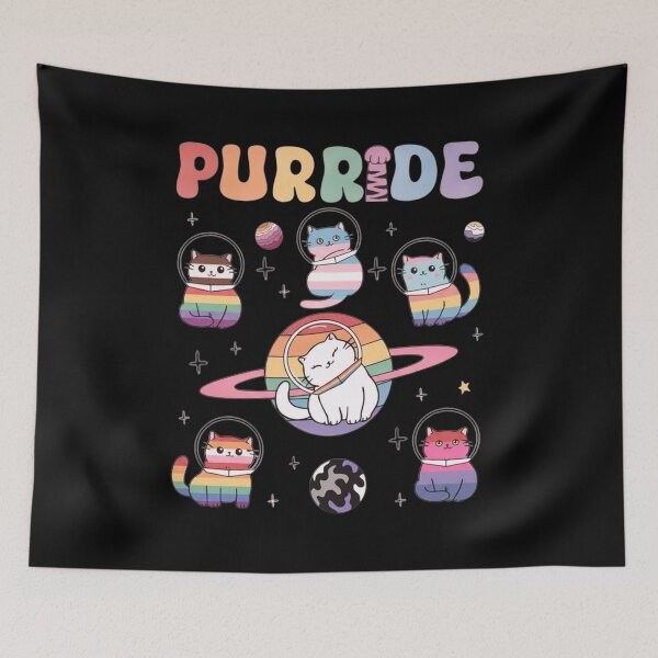 Item preview, Purride, Cats In Space, Rainbow Cats, LGBT, LGBT Cats, LGBTQ Pride, Pride Rainbow, Kindness designed and sold by toongstudio.