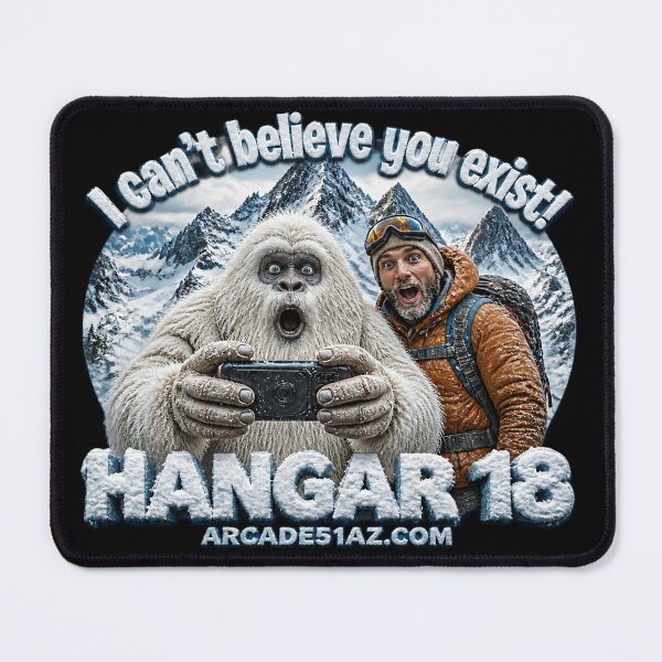 Item preview, Hangar 18: I Can't Believe You Exist-Yeti! designed and sold by Arcade51az.