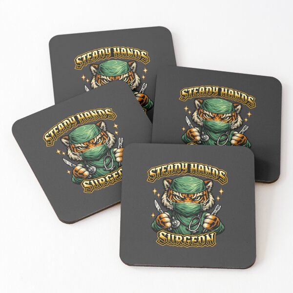 Item preview, Gothic Tiger Surgeon Surgical Team Appreciation Gift Operating Room Professional National Surgical Technologists Week Surgery Motivation Design Steady Hands Surgery designed and sold by ClinicalHubs.