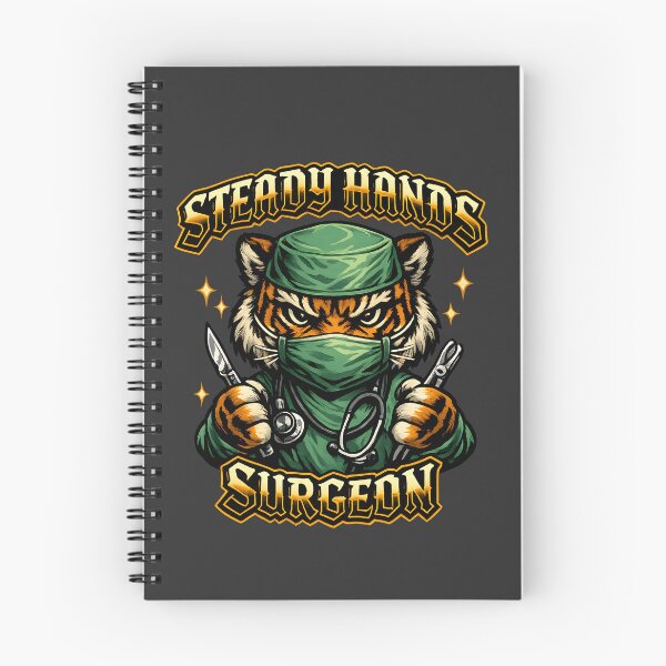 Item preview, Gothic Tiger Surgeon Surgical Team Appreciation Gift Operating Room Professional National Surgical Technologists Week Surgery Motivation Design Steady Hands Surgery designed and sold by ClinicalHubs.