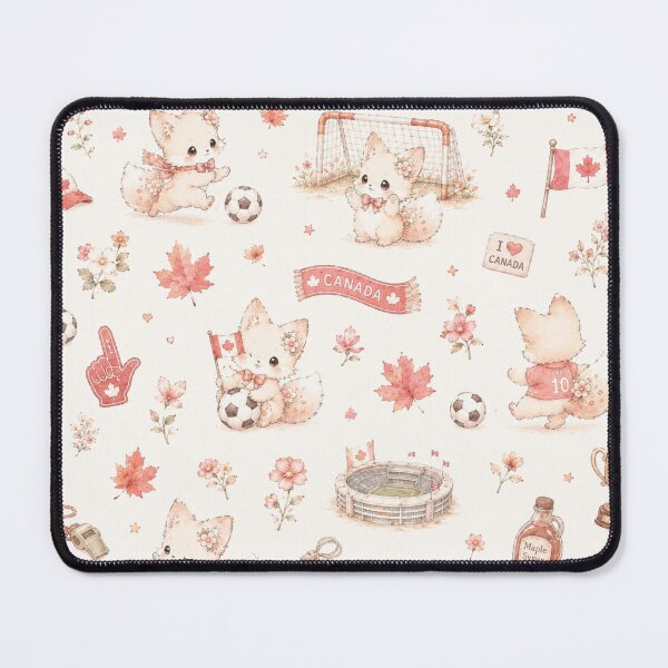 Item preview, Tinia Cute Soccer Fox Pattern | Canada Vancouver Cheer designed and sold by Tingmade Studio.
