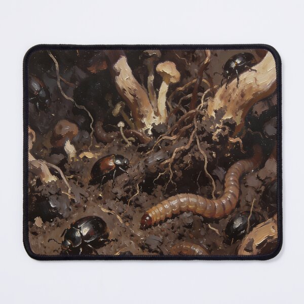 Item preview, Forest Beetles and Mushrooms Ecosystem Art designed and sold by cr6zym1nd.