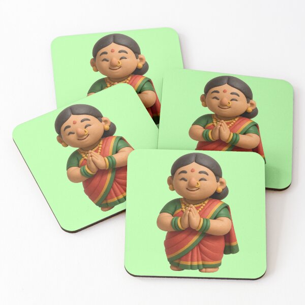 Item preview, Cute Maharashtrian Woman 3D Clay art designed and sold by krazzyremo.