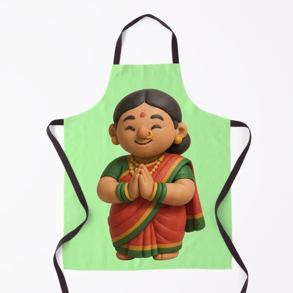 Item preview, Cute Maharashtrian Woman 3D Clay art designed and sold by krazzyremo.