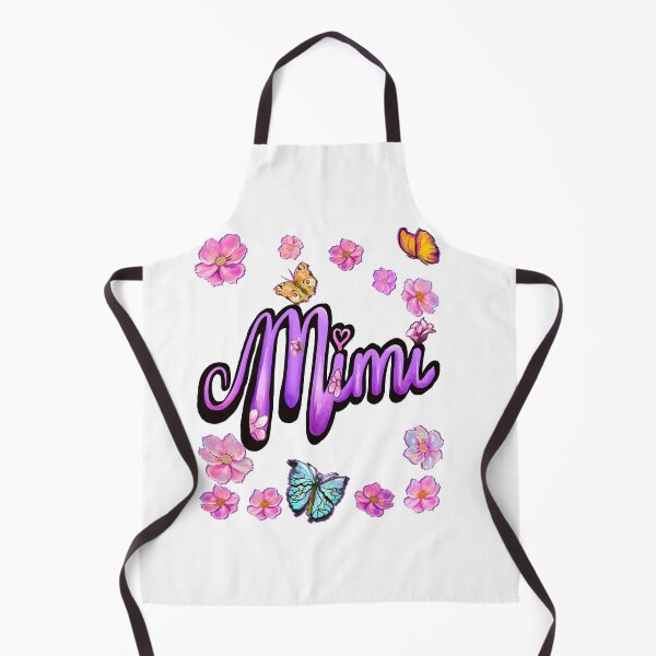 Item preview, Mimi Top 10 best personalised personalized custom name purple cursive with butterflies and soft pink flower petals designed and sold by Artonmytee.
