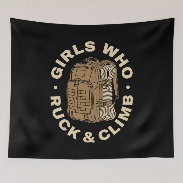 Item preview, Girls Who Ruck and Climb Backpack designed and sold by SplashTastic.