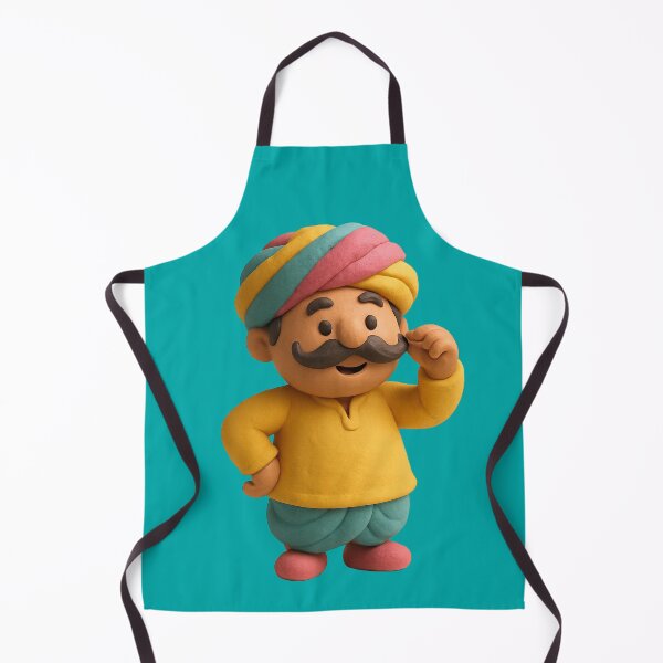 Item preview, Cute Rajasthani Pagdi Man 3D Clay Art designed and sold by krazzyremo.