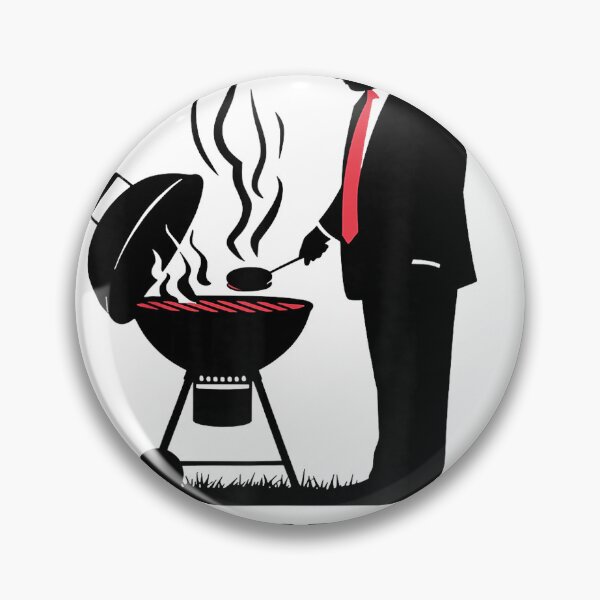 Item preview, Grill Baby Grill Funny Trump Silhouette 4th of July BBQ T-Shirt designed and sold by RKdrawings.