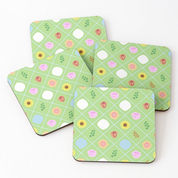 Item preview, Seamless Diamond Lattice Floral Pattern designed and sold by HappySunday001.