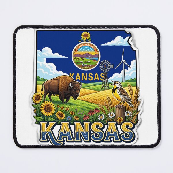 Item preview, Kansas designed and sold by FunFitsFactory.