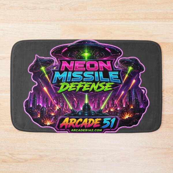 Item preview, Neon Missile Defense designed and sold by Arcade51az.