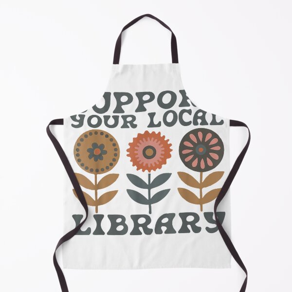 Item preview, Groovy Support Your Local Library Book Reader Lover Bookworm T-Shirt designed and sold by KTY-NUSS.
