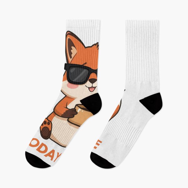 Item preview, Today's Vibe - Cute Coffee Fox designed and sold by BrokenVibe.