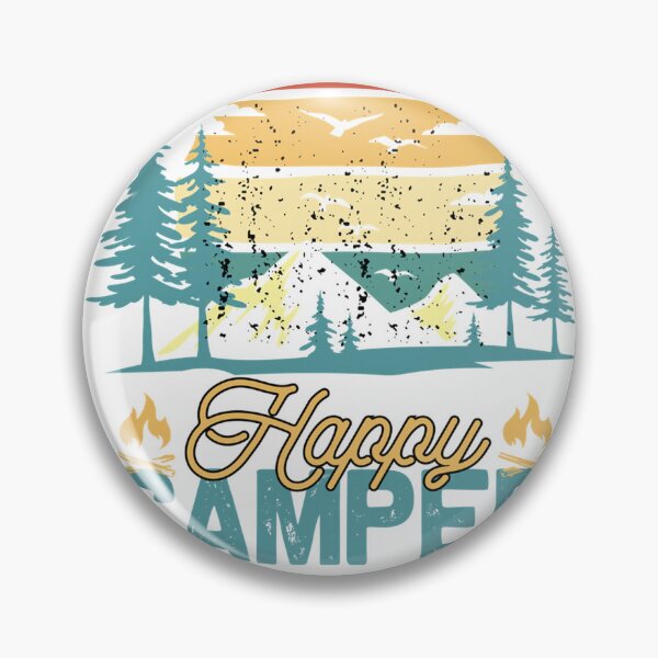 Item preview, Happy Camper Retro Vintage Funny Matching Camping Crew Pullover Hoodie designed and sold by kevincuellar.