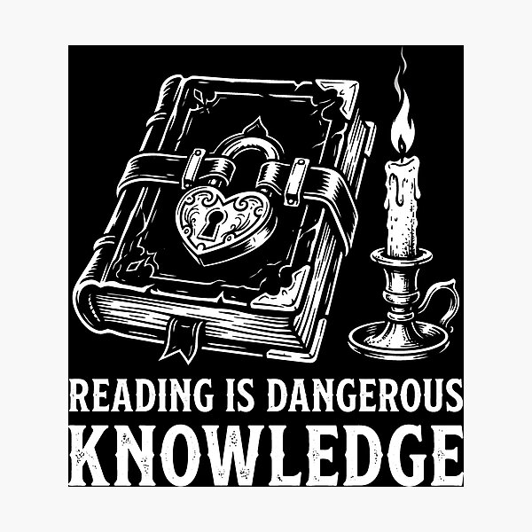 Item preview, Reading is Dangerous Locked Book designed and sold by SplashTastic.