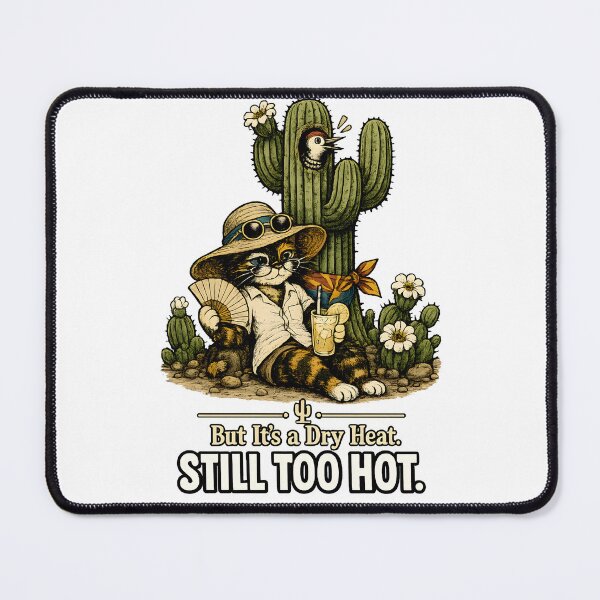 Item preview, Unbothered in Arizona — Desert Cat Cactus Humor Gift designed and sold by Martin's_Design.