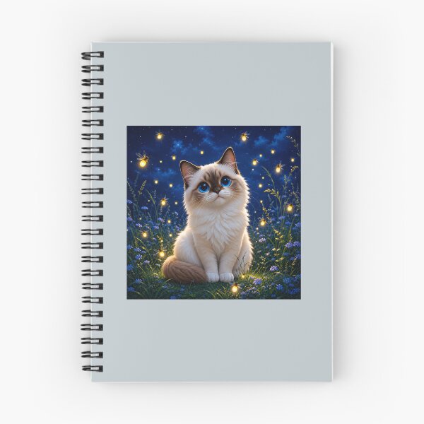 Item preview, 'Sapphire the Midnight Firefly Kitty' designed and sold by Cutes Creatives Co.