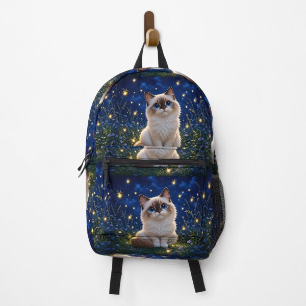 Item preview, 'Sapphire the Midnight Firefly Kitty' designed and sold by Cutes Creatives Co.