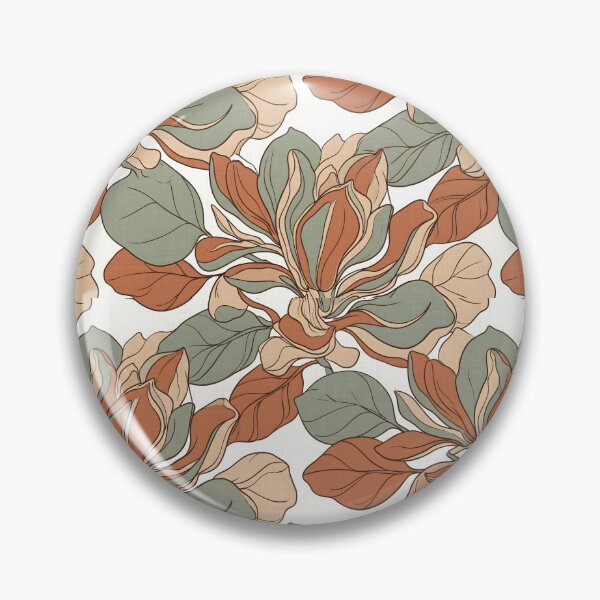 Item preview, Retro Magnolia Seamless Floral Pattern designed and sold by SplashTastic.