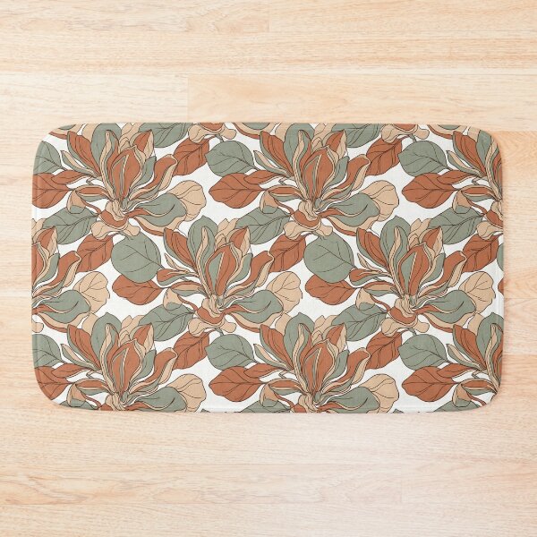Item preview, Retro Magnolia Seamless Floral Pattern designed and sold by SplashTastic.