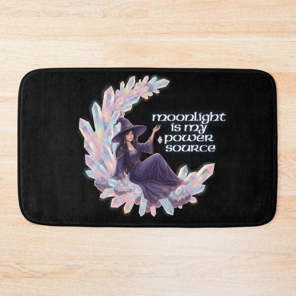 Item preview, Moonlight Is My Power Source | Crystal Moon Witch Celestial Magic designed and sold by Starlett Designs.