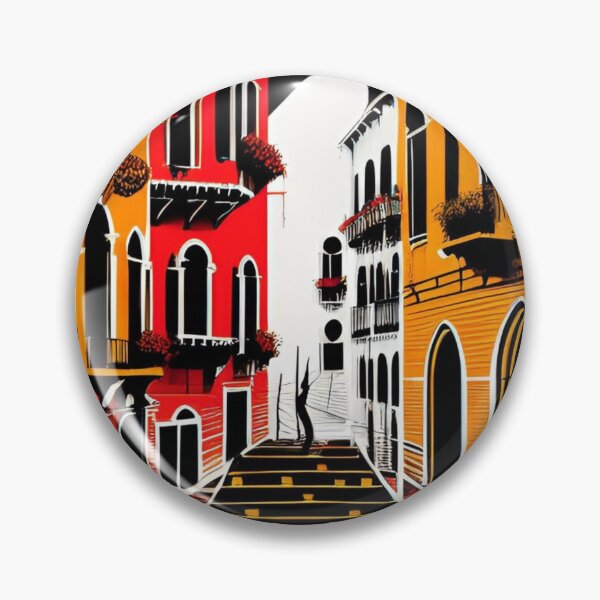 Item preview, Retro Venice Street Pop Art Illustration designed and sold by AlxVel.