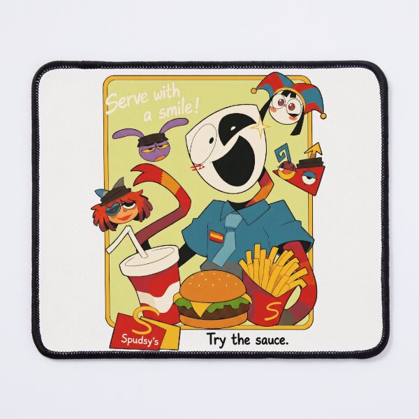 Item preview, Spudsy's Serve With A Smile Try The Sauce Digital Circus Fast Food designed and sold by SeraXYZ.