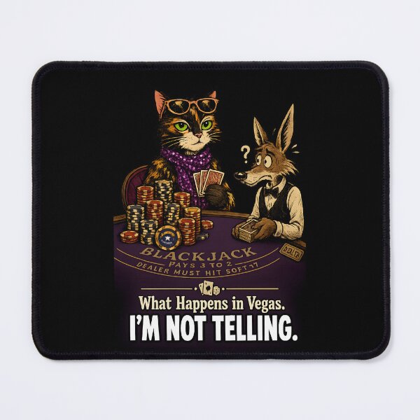 Item preview, Unbothered in Nevada — Blackjack Cat Vegas Humor Gift designed and sold by Martin's_Design.