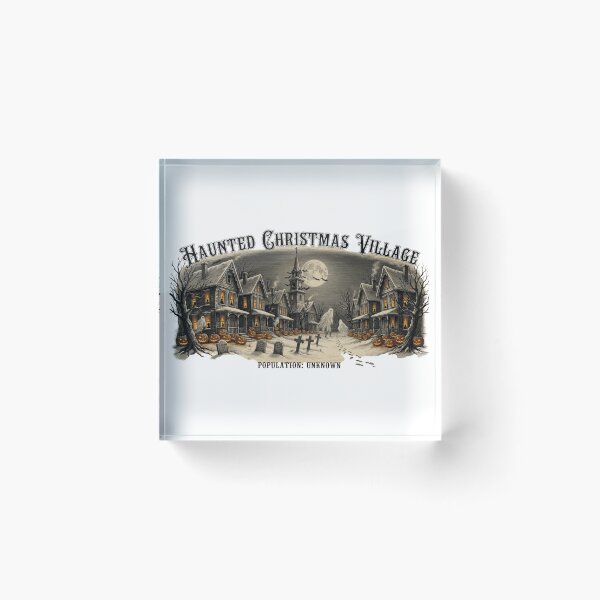 Item preview, Haunted Christmas Halloween Village Population Unknown Vintage designed and sold by CF_VintageDesign.
