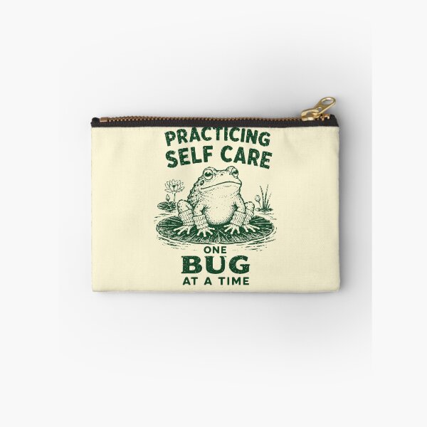 Item preview, Vintage Frog Practicing Self Care designed and sold by Imaginationbeyond.