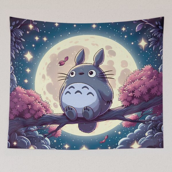 Item preview, Cute kawaii monster [[tototoro]] wacthing-%[ghiblis]%- moon aways ragon designed and sold by ITsyxuanart.