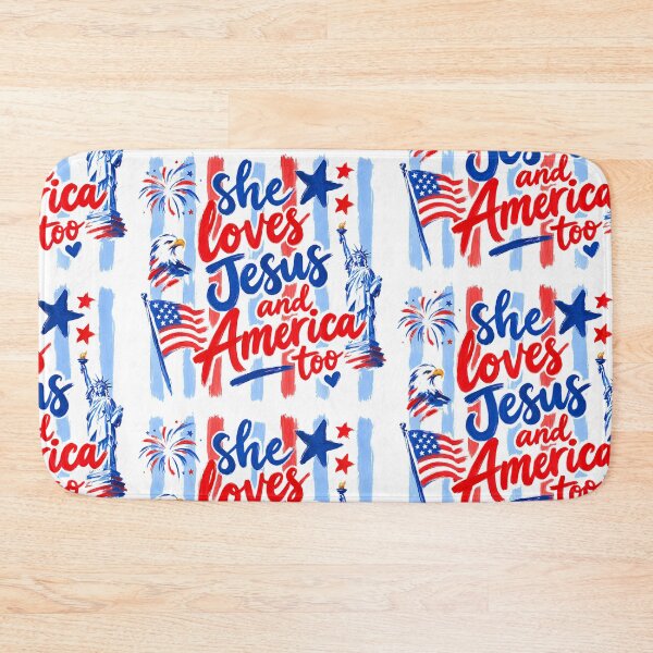 Item preview, She loves Jesus and America too designed and sold by Tiny-Love ⭐⭐⭐⭐⭐.