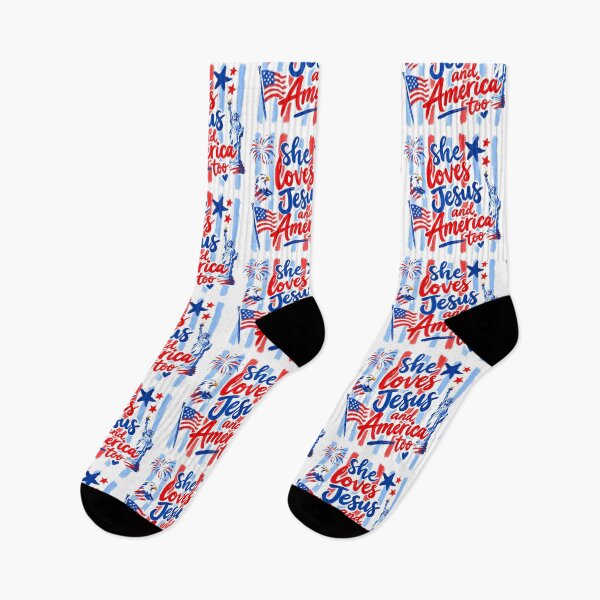 Item preview, She loves Jesus and America too designed and sold by Tiny-Love ⭐⭐⭐⭐⭐.