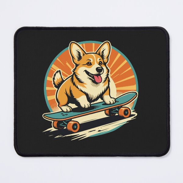 Item preview, A cheerful little dog is riding a skateboard designed and sold by PawelZmich.