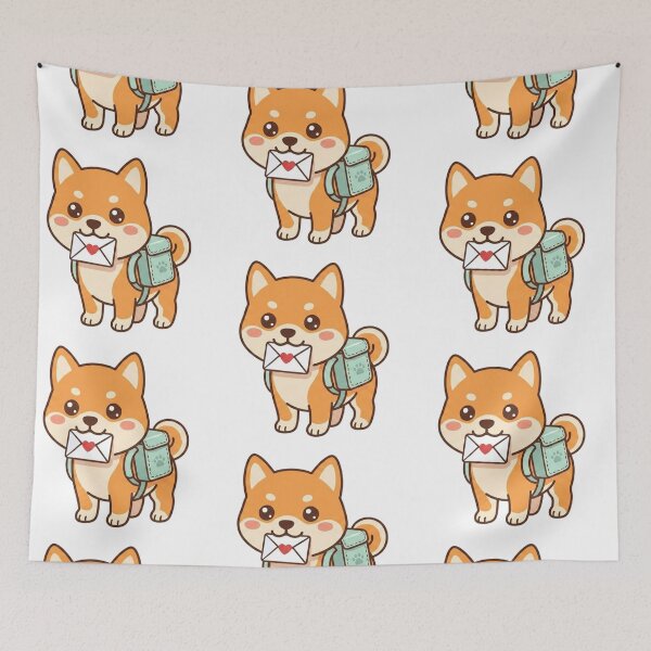 Item preview, Cute Shiba Inu Mailman Puppy designed and sold by BileyStudios.