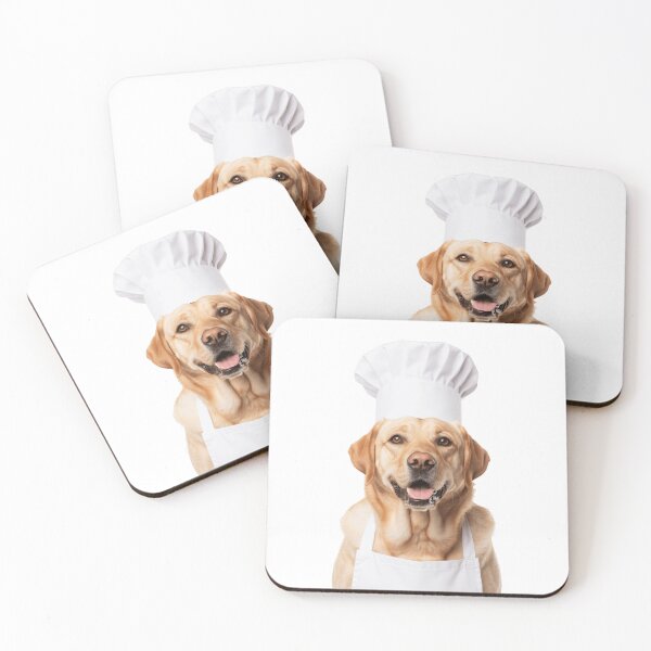 Item preview, Funny Labrador Retriever Dog Chef Realistic Animal Cooking Humor Art designed and sold by LazyOwlStore.