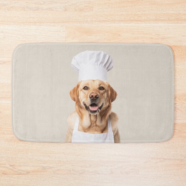 Item preview, Funny Labrador Retriever Dog Chef Realistic Animal Cooking Humor Art designed and sold by LazyOwlStore.