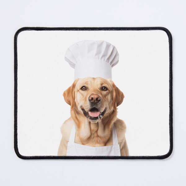 Item preview, Funny Labrador Retriever Dog Chef Realistic Animal Cooking Humor Art designed and sold by LazyOwlStore.
