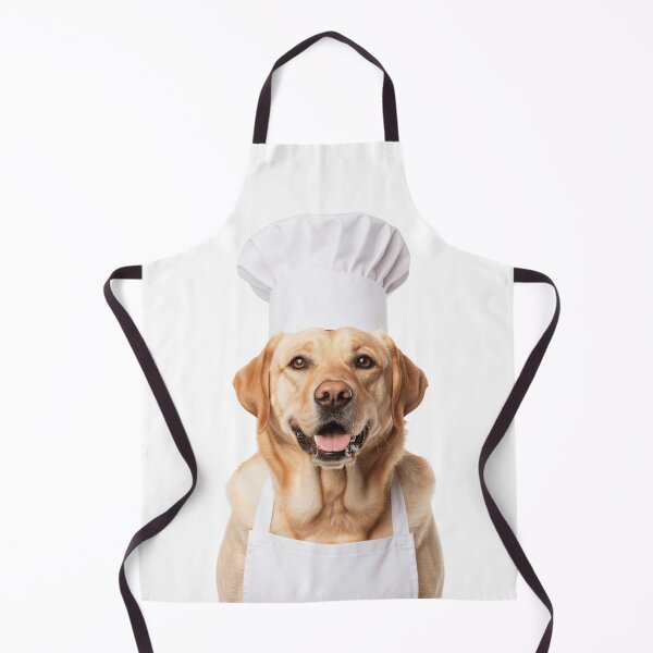 Item preview, Funny Labrador Retriever Dog Chef Realistic Animal Cooking Humor Art designed and sold by LazyOwlStore.