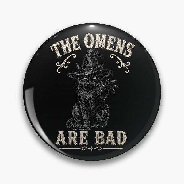 Item preview, Black Witch Cat – The Omens Are Bad | Black Witch Cat for Witchcore & Cat Lovers designed and sold by Lichtisign.