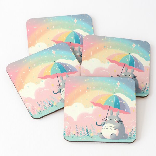 Item preview, Cute kawaii art [[totoross]] hide -%[ghiblis]%- aways dragon colorfull rainbow designed and sold by ITsyxuanart.