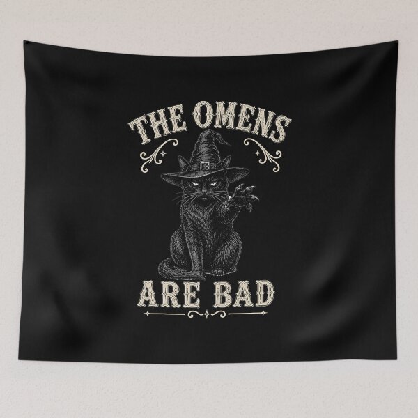 Item preview, Black Witch Cat – The Omens Are Bad | Black Witch Cat for Witchcore & Cat Lovers designed and sold by Lichtisign.