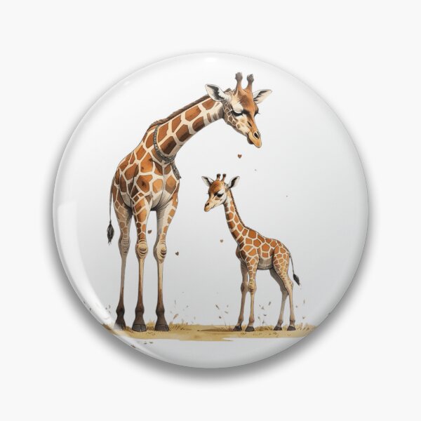 Item preview, Cute Papa Giraffe And Baby Watercolor Father's Day designed and sold by AQUILAKREO.
