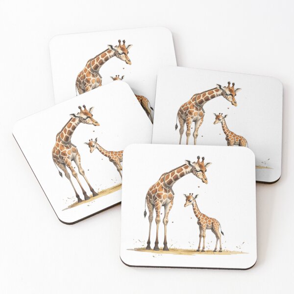 Item preview, Cute Papa Giraffe And Baby Watercolor Father's Day designed and sold by AQUILAKREO.