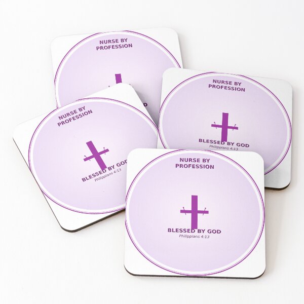 Item preview, Nurse By Profession Blessed By God Christian Nurse Sticker Faith Gift designed and sold by tsm2015.