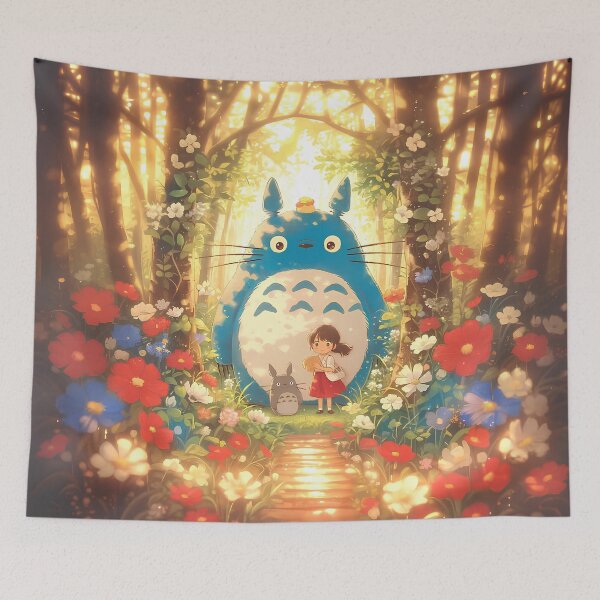Item preview, Cute art girl [[totoros's]] play -%[ghiblis]%- on garden aways  designed and sold by ITsyxuanart.