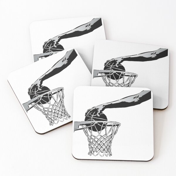 Item preview, Basketball Slam Dunk Hand Hoop Silhouette Art designed and sold by onjcdesign.