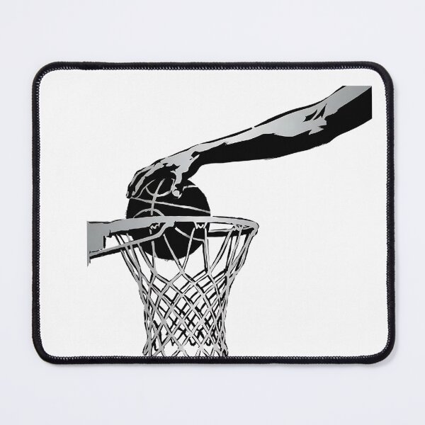 Item preview, Basketball Slam Dunk Hand Hoop Silhouette Art designed and sold by onjcdesign.