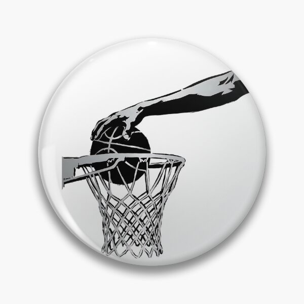 Item preview, Basketball Slam Dunk Hand Hoop Silhouette Art designed and sold by onjcdesign.